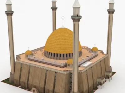 Abuja National Mosque 3D model