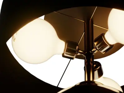 Kalvin Black Table Lamp from Hills Interiors 3D model