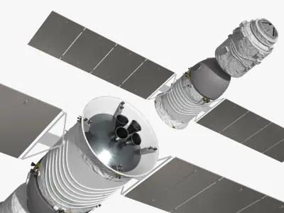  Shenzhou Crew Spacecraft with Solar Panels 