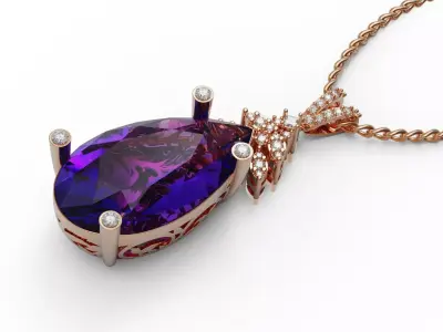 Tear pendant 3D print model