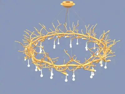 Chandelier drops 3D model