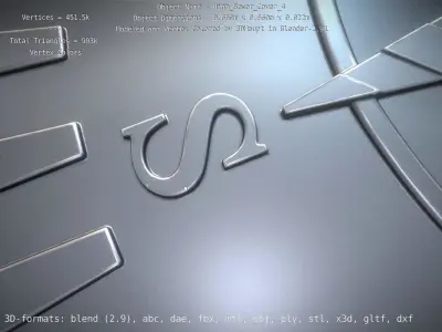 Sewer Cover 4 High-Poly 3D model