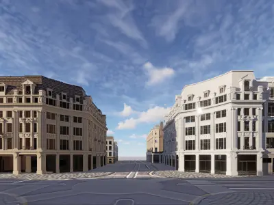 European architecture 3D model