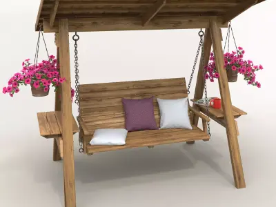 Garden Swing 3D model