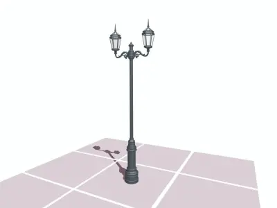 Valparaiso Street Light 3D model