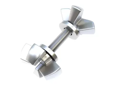 Decorative screw 02 3D model