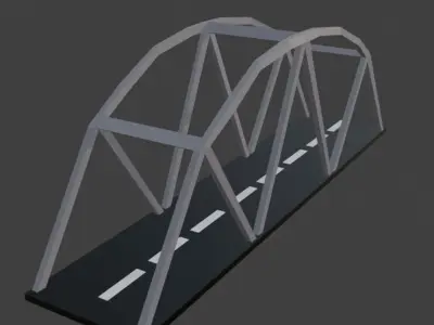 Low Poly Street 3D Model Pack