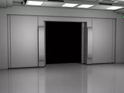 Sci Fi Room 3D model 34