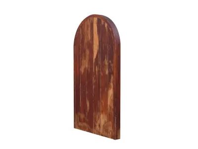 Castle Door 03 Low Poly Realistic Low-poly 3D model