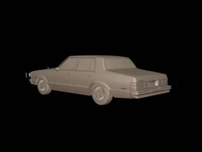 CHEVROLET MALIBU CLASSIC 1981 FOUR DOORS  3D print model