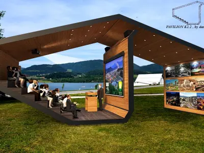 multi purpose pavilion Free low-poly 3D model