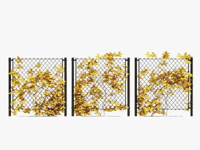 ivy on fence one 3D model