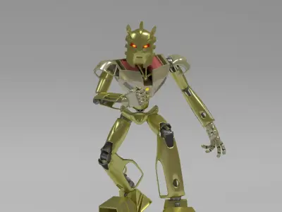 Takanuva Model golden robot 3D model