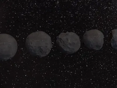 Detailed asteroids high-poly set 3D Model Pack