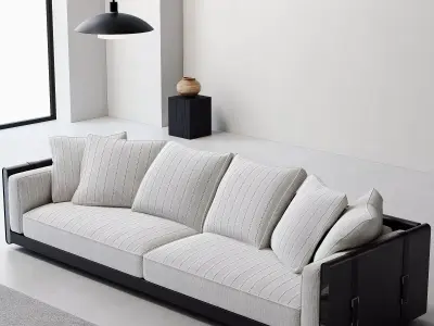 Industrial Living Interior scene 3D model