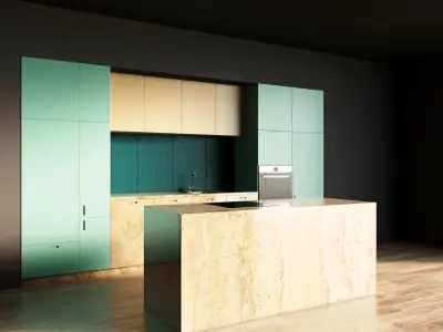 105-Kitchen9 matte 9 3D model