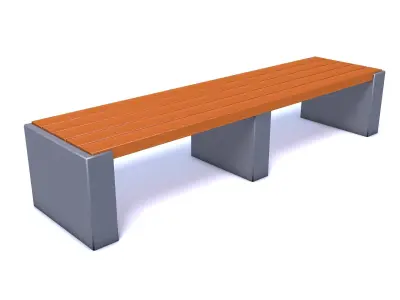 Pack of benches 3D model