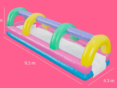 Inflatable Runner Bouncy Low-poly 3D model