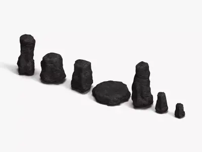 Rock Set 05 - Cave 3D model