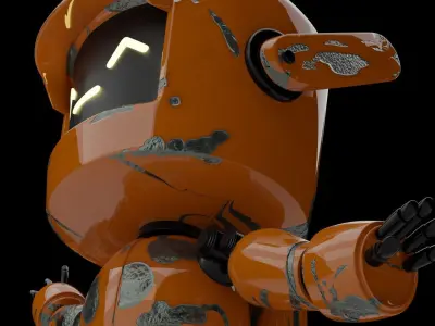 Sci-fi robot 3D model