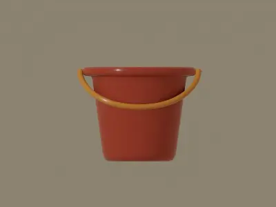 Toy Bucket 3D model