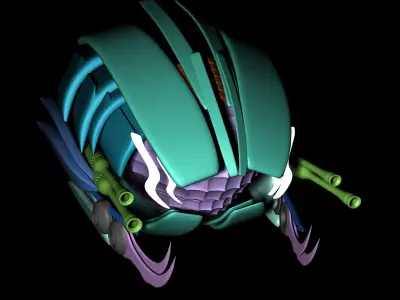 spiderbot sci-fi spider 3D model