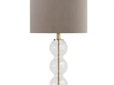 Bella Glass Triple Sphere Table Lamp 3D model
