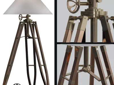 Telescopo Floor Lamp 3D model