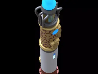 Trans Temportal Sonic Screwdriver 3D model