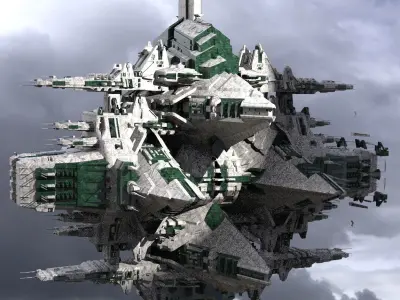 District 10 Mothership Tower 12 3D model