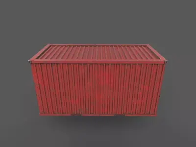 Shipping      Container  Low-poly 3D model