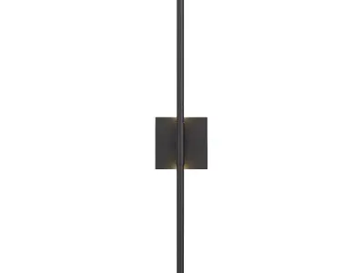 Trace Black LED Modern Wall Light 3D model