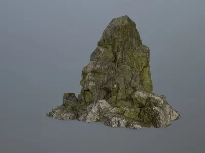 rock gate Low-poly 3D model