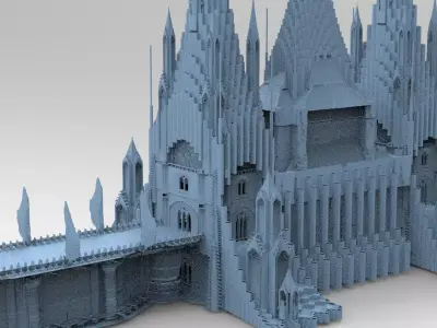 Wizards observation Cathedral Bridge 4  3D model