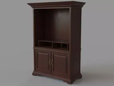 Old Entertainment Media Console 3D model