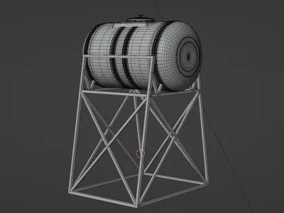 Water Tank 3D model 12