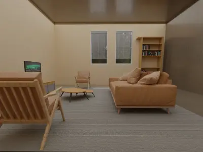 living room 3D model