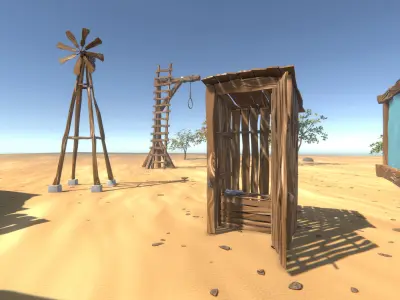 Stylized Village Pack Low-poly 3D model