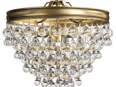 CRYSTAL BALL WEDDING CAKE LANTERN CONVERTIBLE Low-poly 3D model