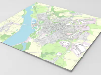 Cityscape Slatina Romania 3D model