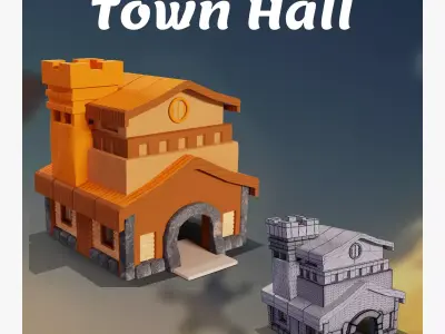 Town hall 3D model