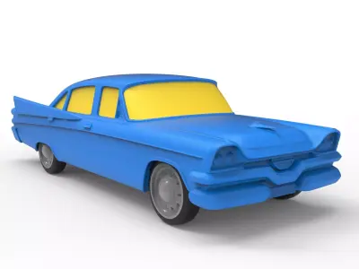 Dodge Coronet 1957 Classic Car 3D print model