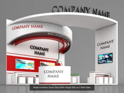 10 Exhibition Stand Stall Booth 3D model 3D Model Collection 3D Model Pack