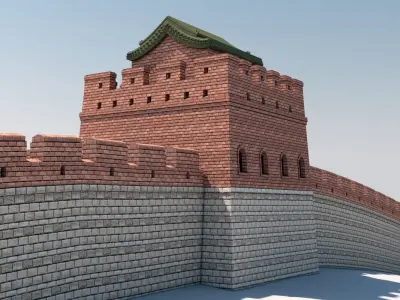 Great Wall Of China 3D model