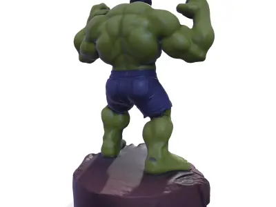 Gamma Rage  HighPoly Hulk 3D print model