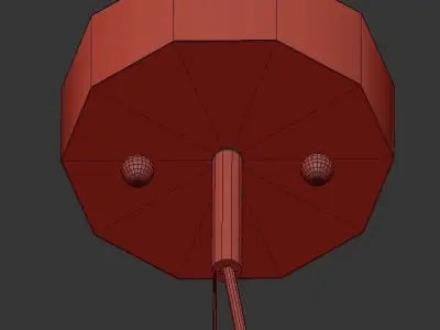 Paulette light chandelier - gold 3D model