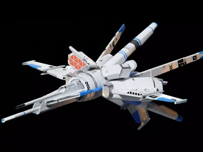 Gundam Valkyrie V-7X Star Sentinel 3D model