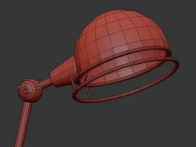 VIKNING floor lamp with shade 3D model