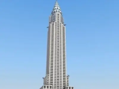 Chrysler Building New York Low-poly 3D model