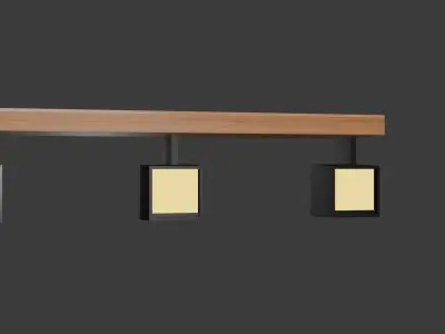 Pendant light 3D model 2
